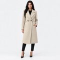 Women's Casual Winter Coat with Lace-Up Detail