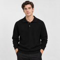 Men's Casual Pullover Sweater - Long Sleeve Loose Fit