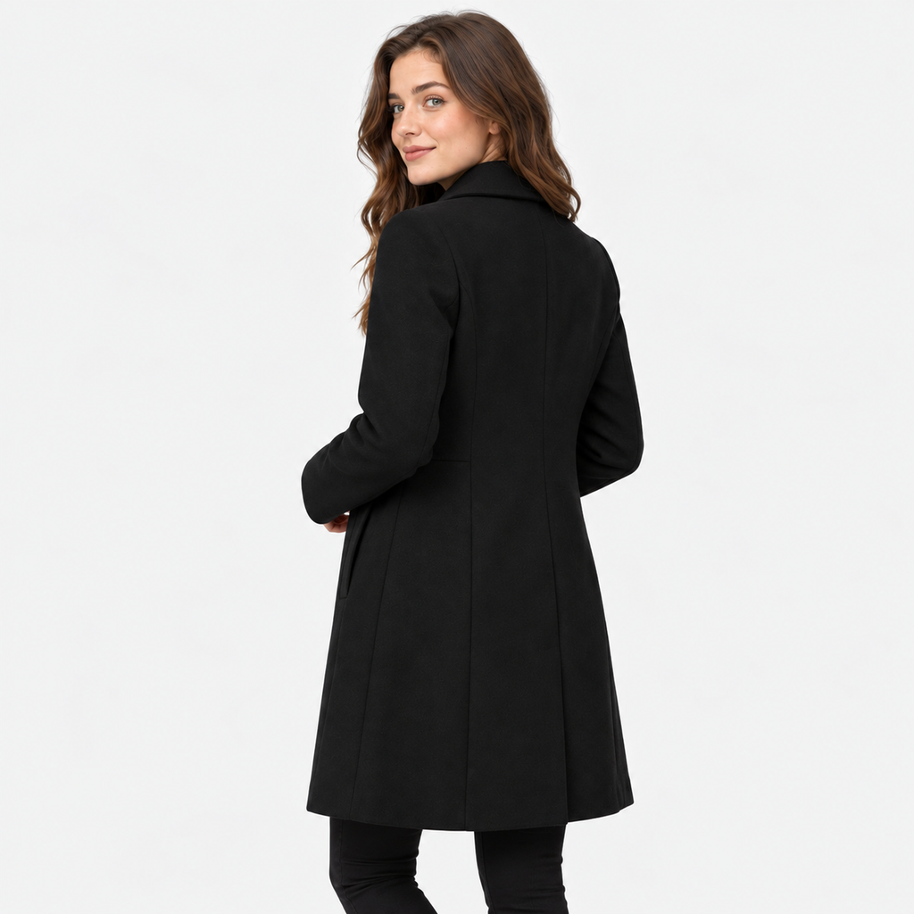 Women's Woolen Coat - Slim Fit Fall Winter Style