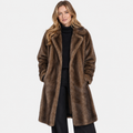 Women's Long Faux Fur Coat - Thickened Winter Style