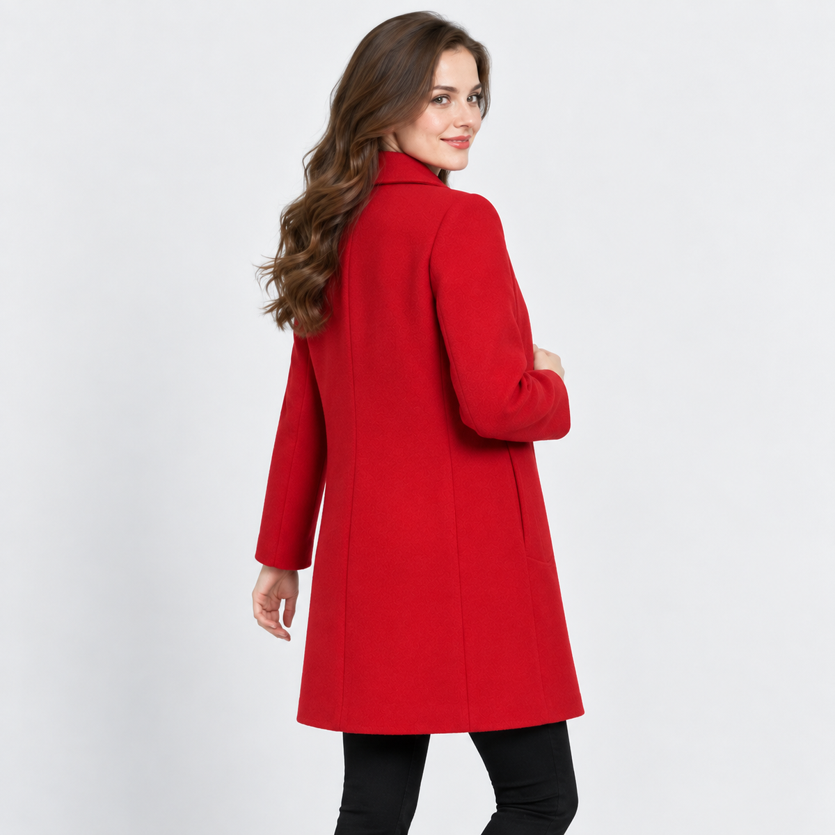 Women's Woolen Coat - Slim Fit Fall Winter Style