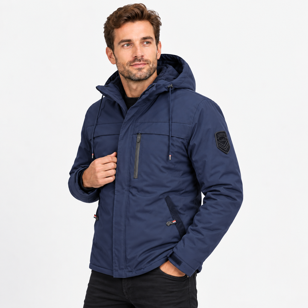 Men's Hooded Fleece Jacket - Thickened Loose Fit