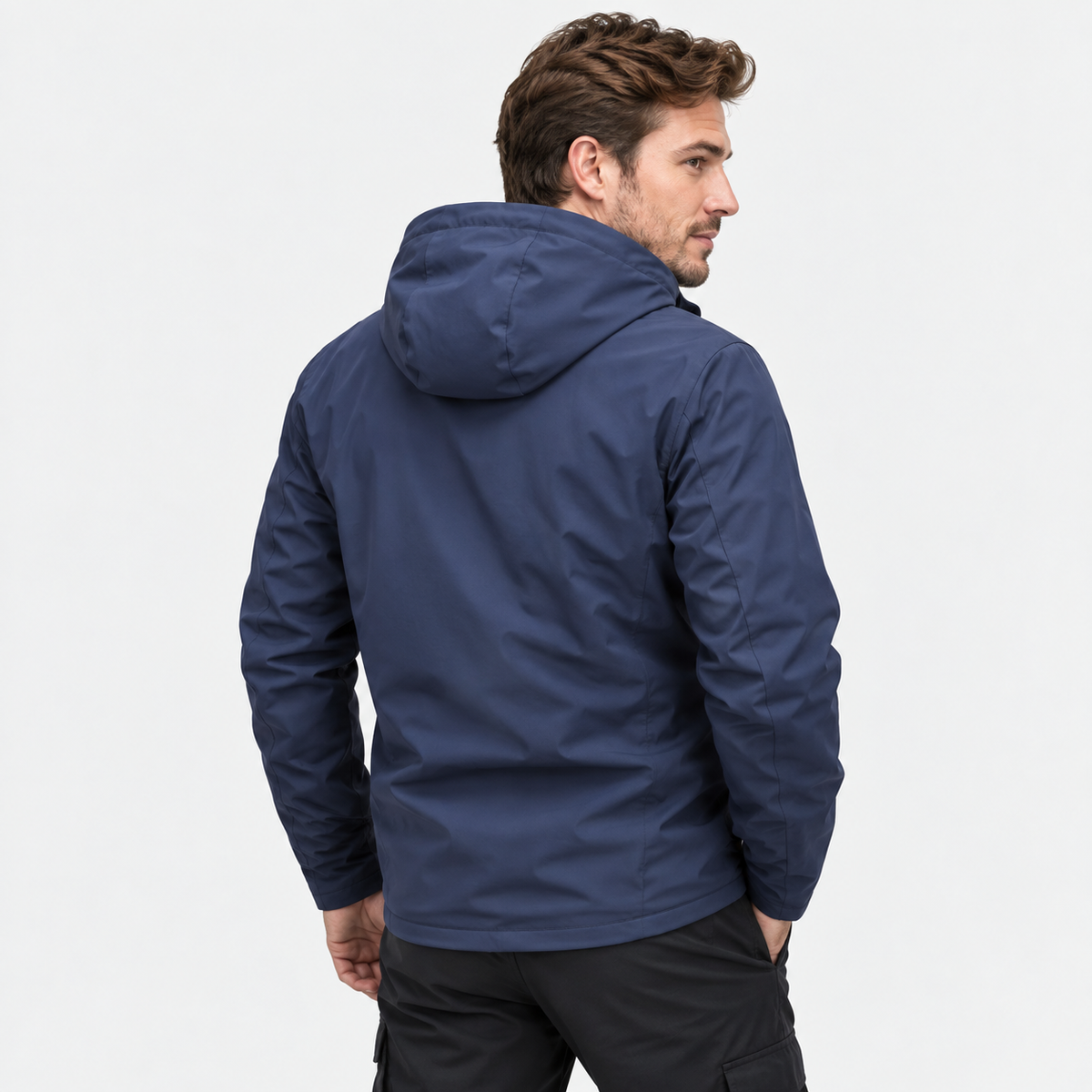 Men's Hooded Fleece Jacket - Thickened Loose Fit
