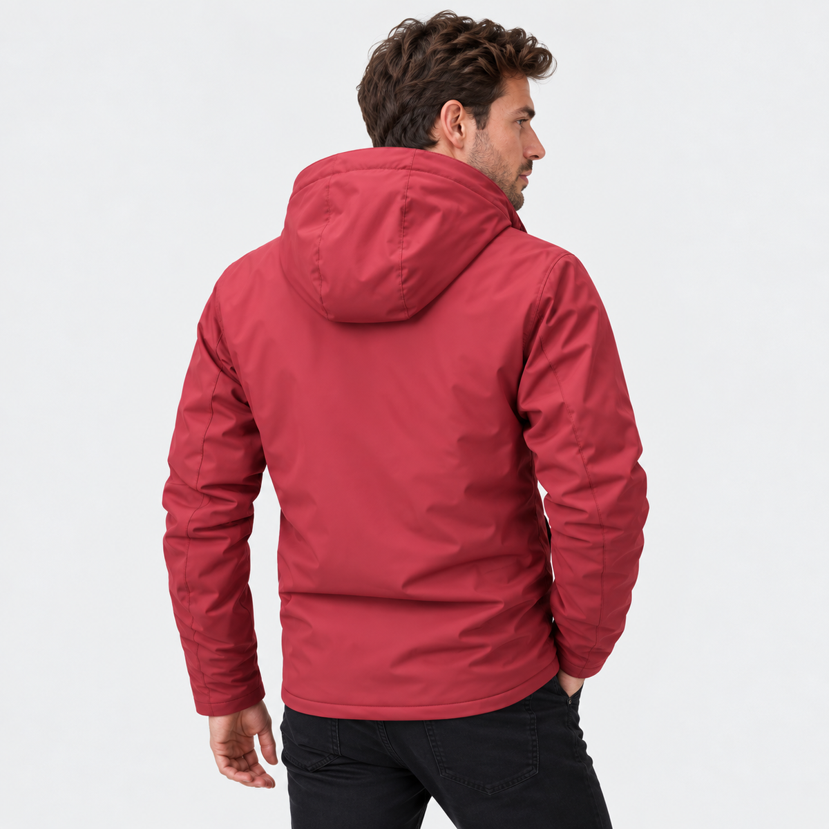 Men's Hooded Fleece Jacket - Thickened Loose Fit