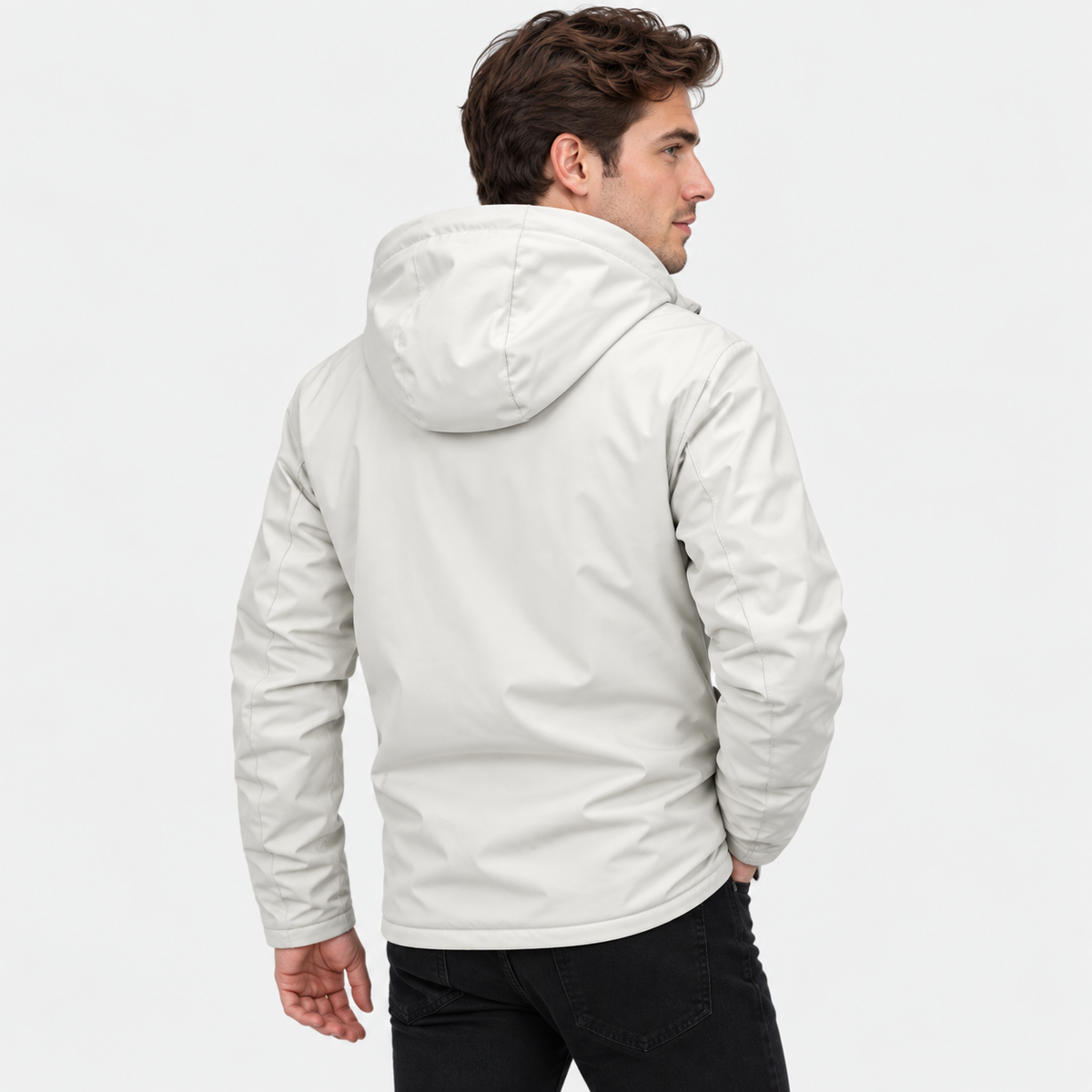 Men's Hooded Fleece Jacket - Thickened Loose Fit